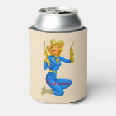 ガントートピンアップ女性のカーボーイThunder_Cove 缶クーラー (缶裏面)