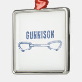 ガンニソンコロラドロック登山クイックドロー メタルオーナメント (左)