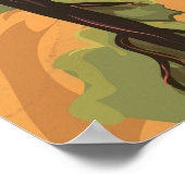 ガンニソンヴィンテージ旅行ポスターのブラックキャニオン ポスター (角)