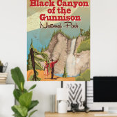 ガンニソンヴィンテージ旅行ポスターのブラックキャニオン ポスター (ホームオフィス)