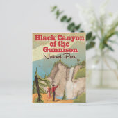 ガンニソンヴィンテージ旅行ポスターのブラックキャニオン ポストカード (スタンド正面)