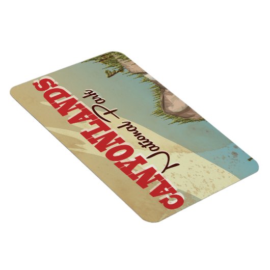 ガンニソンヴィンテージ旅行ポスターのブラックキャニオン マグネット (右側)