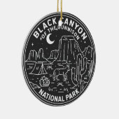 ガンニソン国立公園のブラックキャニオン セラミックオーナメント (右)