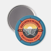 ガンニソン国立公園コンパスのブラックキャニオン マグネット (正面/裏面)