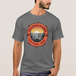 ガンニソン国立公園コンパスのブラックキャニオン Tシャツ