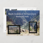 ガンニソン旅行はがきのブラックキャニオン ポストカード (正面/裏面)