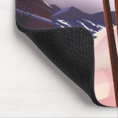 ガンニソン郡スキー旅行ポスター。 マウスパッド (コーナー)