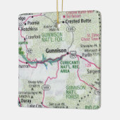 ガンニソンCOマップ セラミックオーナメント (左)