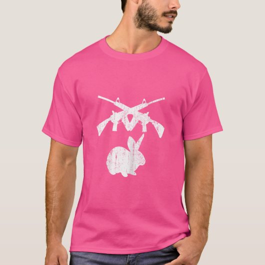 ガンバニーAr-15ライフル銃ハンター競技シューター Tシャツ (正面)