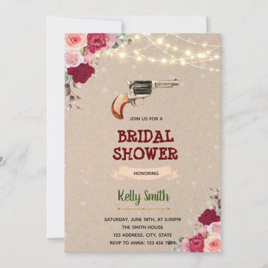 ガンバラブライダルシャワー招待 招待状 (正面)