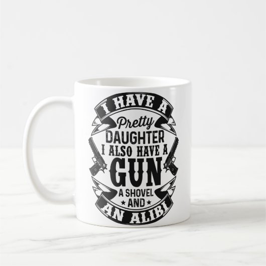 ガンパパ – 保護父モード🔫👧 コーヒーマグカップ (左)