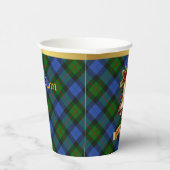 ガンパーソナライズされたタータンチェッククリスマス 紙コップ (右)