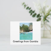 ガンビアからの挨拶 ポストカード (スタンド正面)