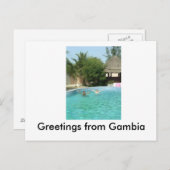 ガンビアからの挨拶 ポストカード (正面/裏面)