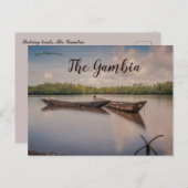 ガンビアのボート ポストカード (正面/裏面)