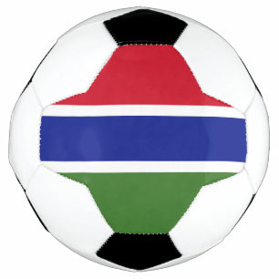 ガンビアの国旗 サッカーボール