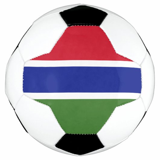 ガンビアの国旗 サッカーボール (正面)
