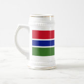 ガンビアの国旗 ビールジョッキ (左)