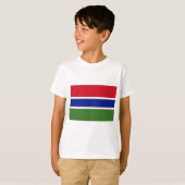 ガンビアの国旗 Tシャツ (正面フル)