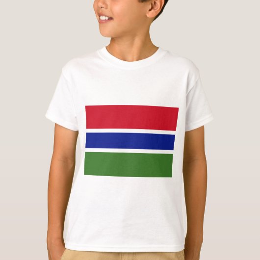 ガンビアの国旗 Tシャツ (正面)