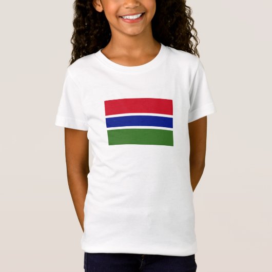 ガンビアの国旗 Tシャツ (正面)