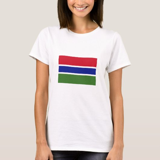 ガンビアの国旗 Tシャツ (正面)