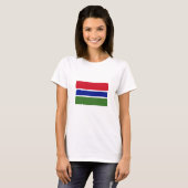 ガンビアの国旗 Tシャツ (正面フル)
