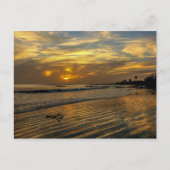 ガンビアの夕焼けポストカード ポストカード (正面)