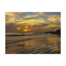 ガンビアの夕焼けポストカード