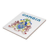 ガンビアの紋章付き外衣 タイル (側面)