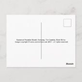 ガンビアサンセットはがき ポストカード (裏面)