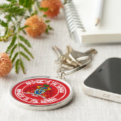 ガンビアラウンドエンブレム キーホルダー (側面)