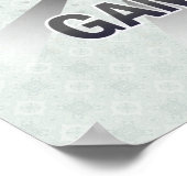 ガンビア国旗の地図2.0 ポスター (角)