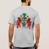 ガンビア国旗の独立性お祝いTシャツ Tシャツ (裏面)
