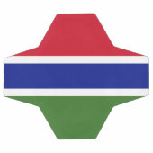 ガンビア国旗 サッカーボール (フラット)