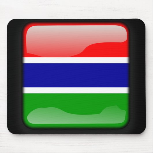 ガンビア国旗 マウスパッド (正面)
