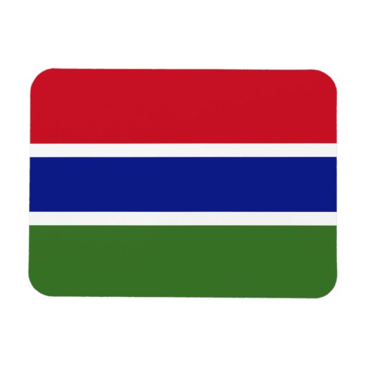 ガンビア国旗 マグネット (横)