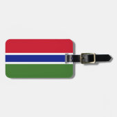 ガンビア国旗 ラゲッジタグ (正面横)