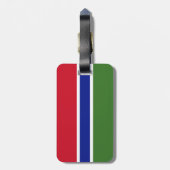 ガンビア国旗 ラゲッジタグ (裏面縦)