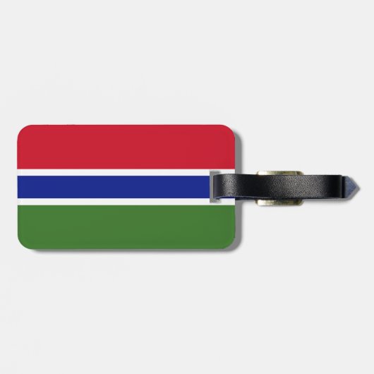 ガンビア国旗 ラゲッジタグ (裏面横)