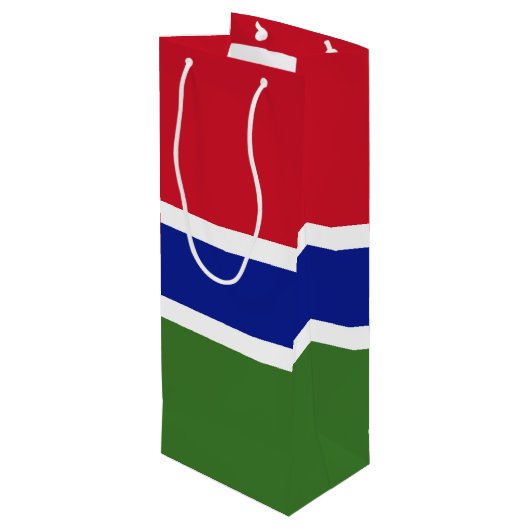 ガンビア国旗 ワインギフトバッグ (裏面アングル)