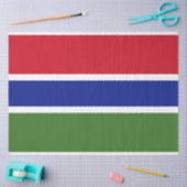 ガンビア国旗 薄葉紙 (クラフト)