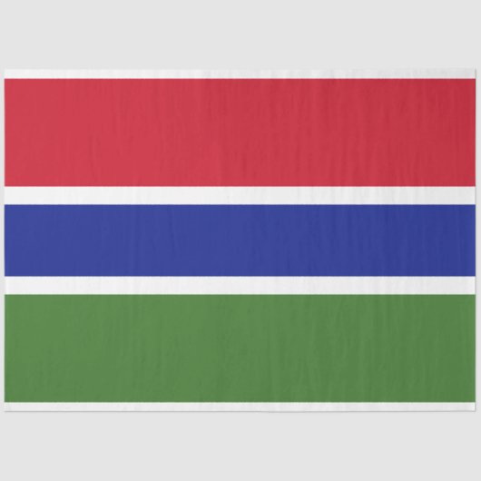 ガンビア国旗 薄葉紙 (正面)