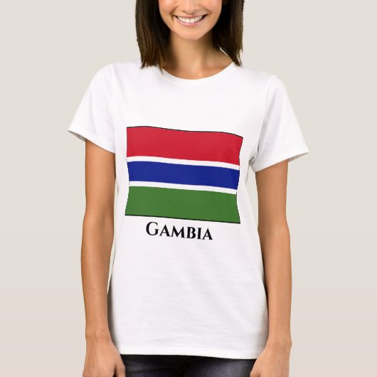 ガンビア国旗 Tシャツ (正面)