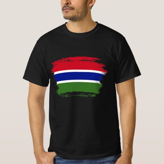 ガンビア国旗 Tシャツ (正面)