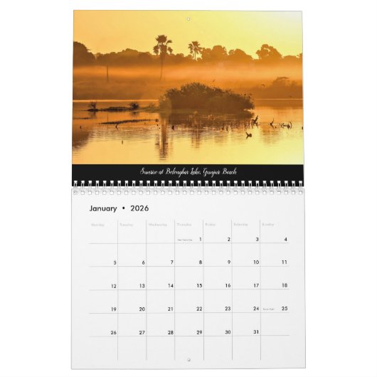 ガンビア暦 カレンダー (1月 2026)