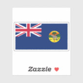 ガンビア植民地と保護国国旗（1889年～1965年） シール (シート)