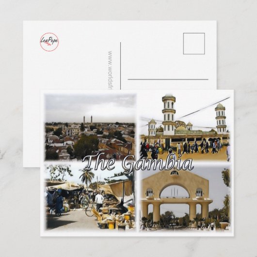ガンビア – モザイク –  ポストカード (正面/裏面)