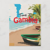 ガンビア・ヴィンテージ旅行のポスター ポストカード (正面)