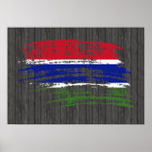 ガンビクールア国旗のデザイン ポスター (正面)